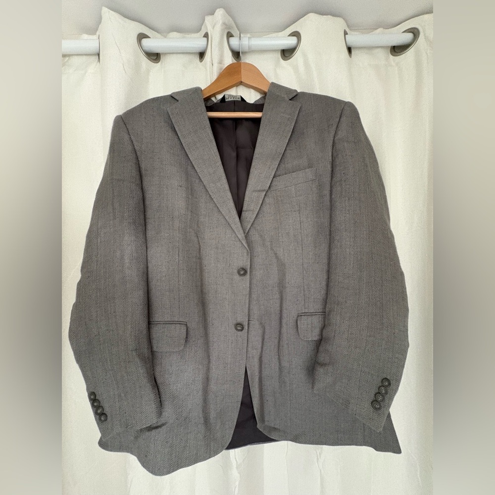 JoS A Bank gray suit coat